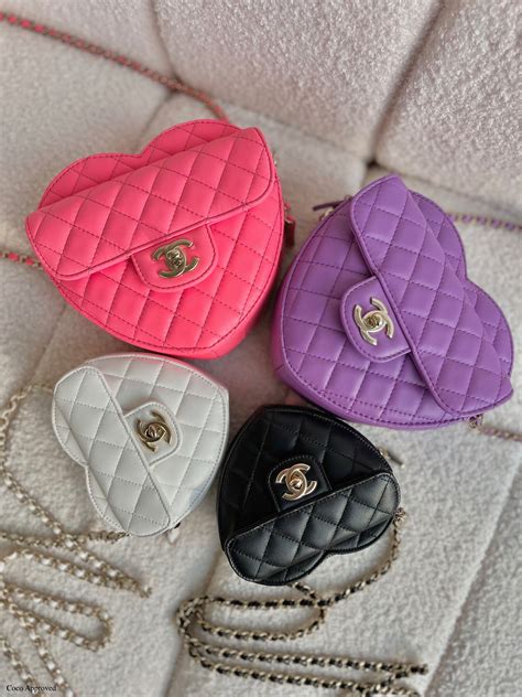 chanel heart handbag 2022|chanel pink ref bag.